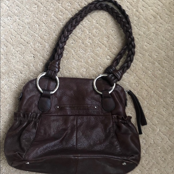 B Makowsky Leather Shoulder Bag - Picture 2 of 6